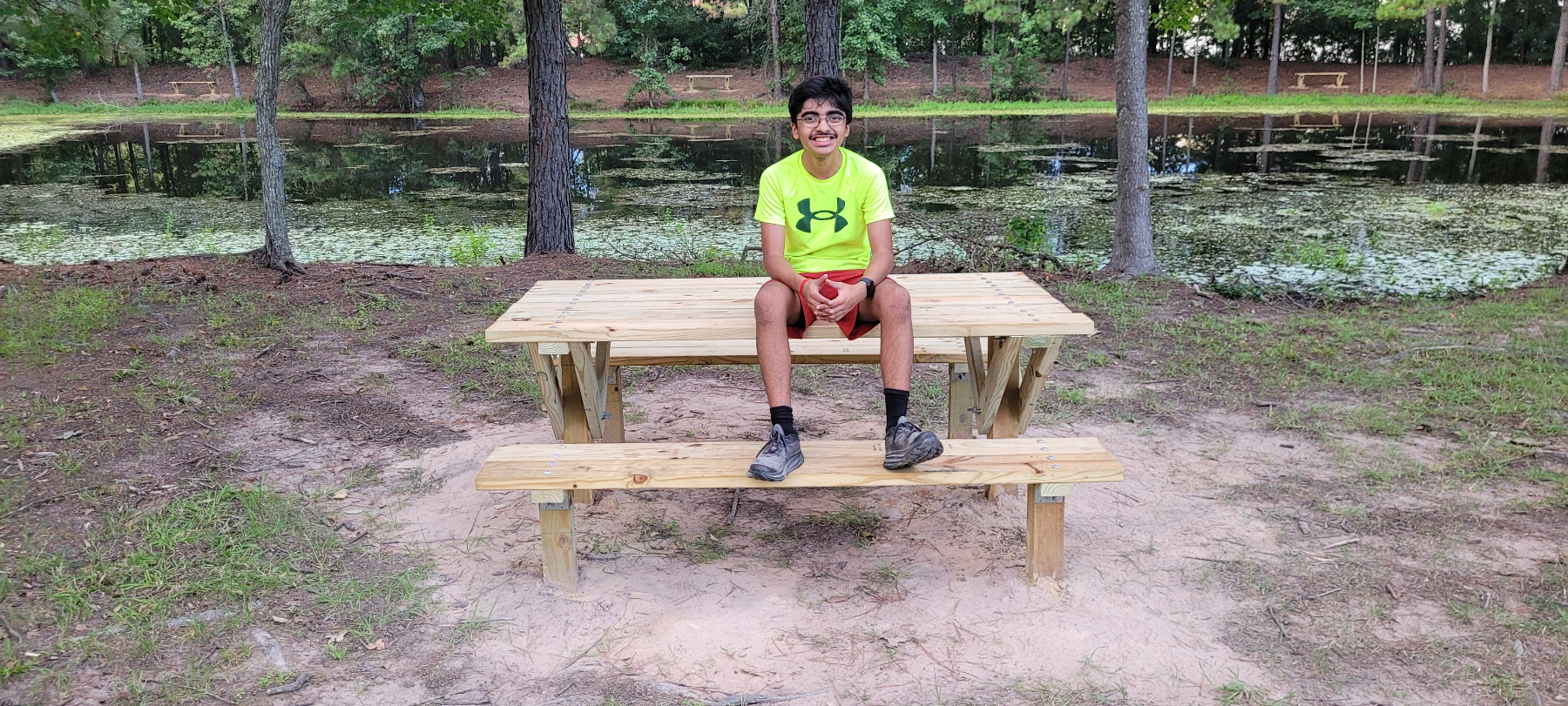 Cover photo for Lakeside Benches and Tables at LSC Montgomery