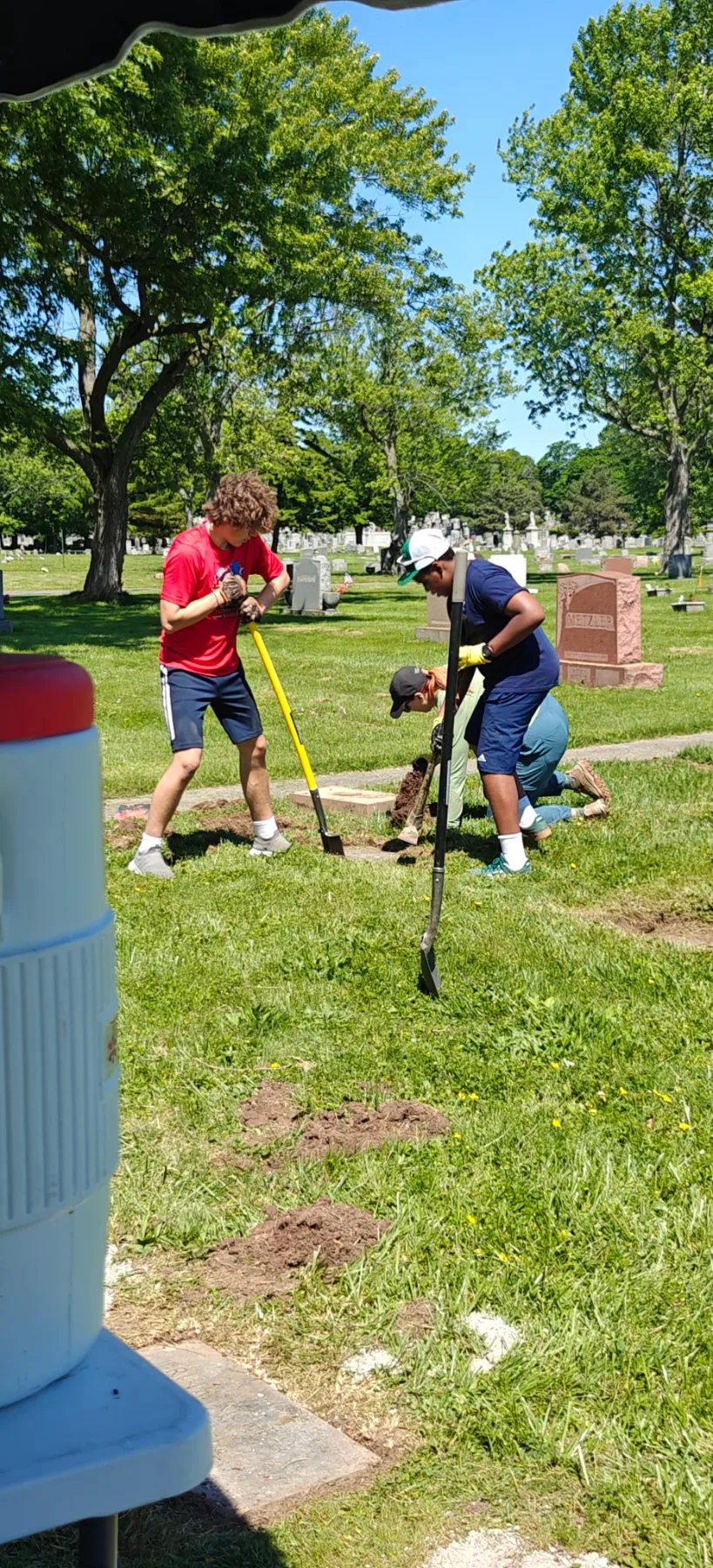 Veterans headstone raising project photo 4