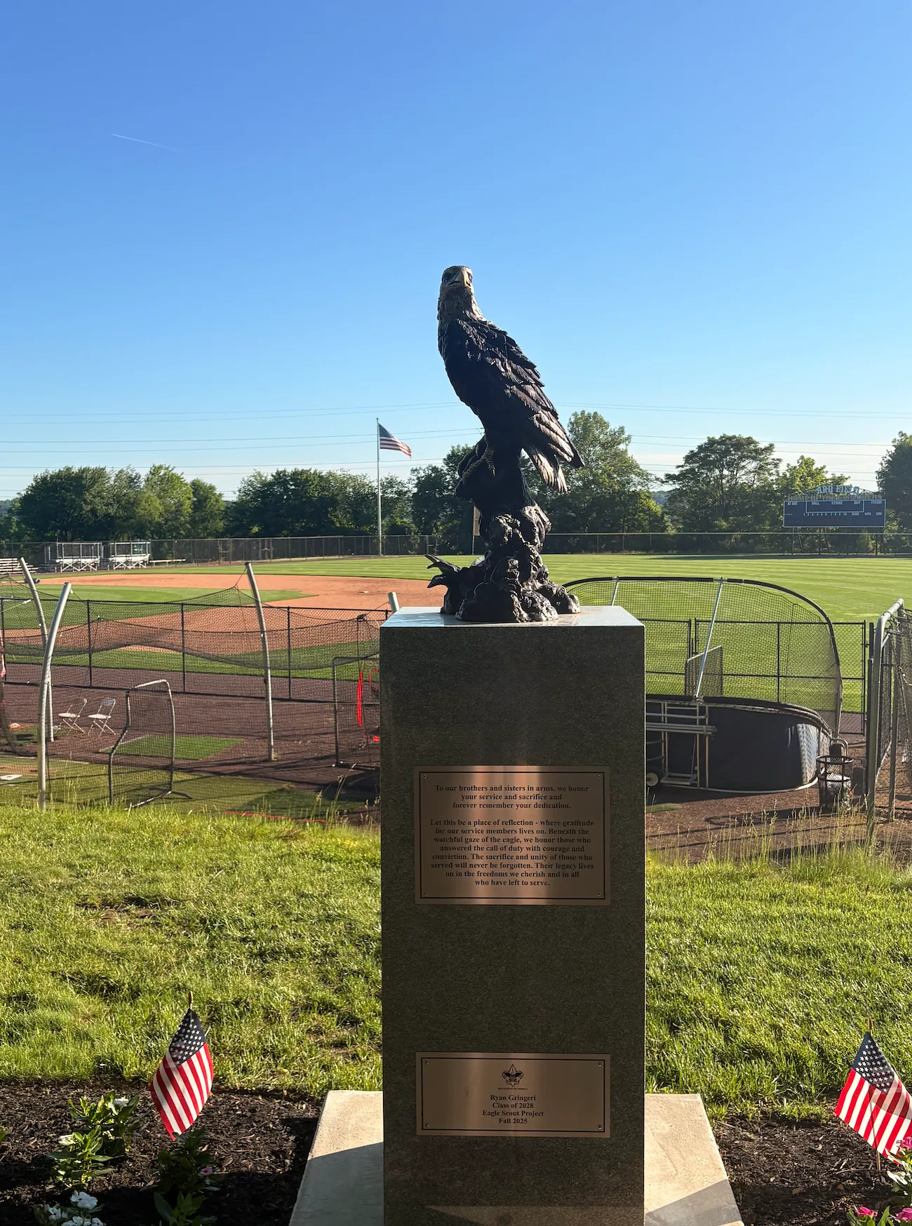 Veterans Memorial Eagle Scout Project project photo 6